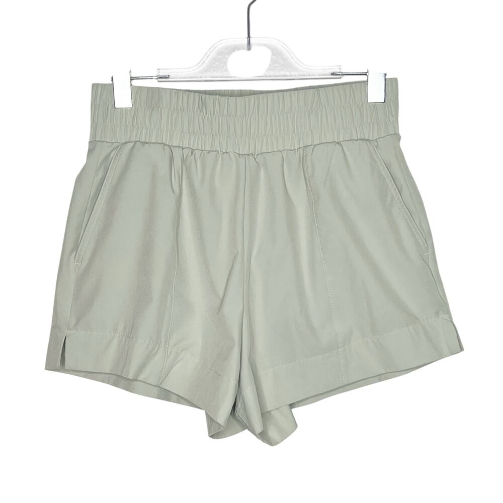 ABERCROMBIE & FITCH High Rise Athletic Shorts Elastic Waist Mint Green Womens M